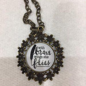 Plunder Design "With Brave Wings She Flies" Necklace